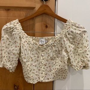 Princess polly cute patterned crop top!!
